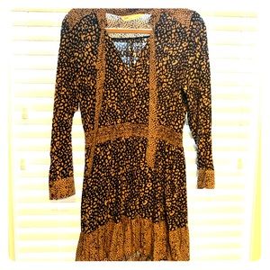 Leopard Zara Europe Dress Size Small
